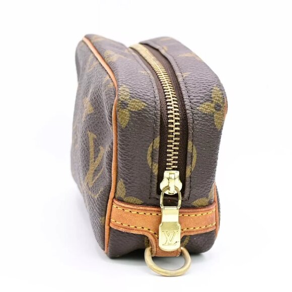 LOUIS VUITTON Trousse Wapity Pouch Bag Monogram Leather Brown M58030 65YE415 - Picture 2 of 14